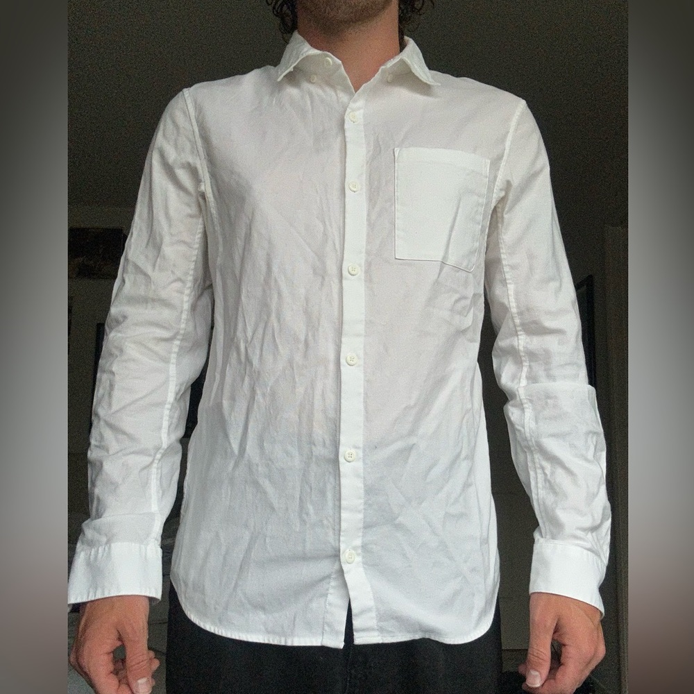 Lululemon white dress shirt